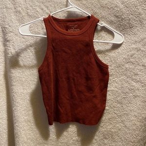 Brown tank top small